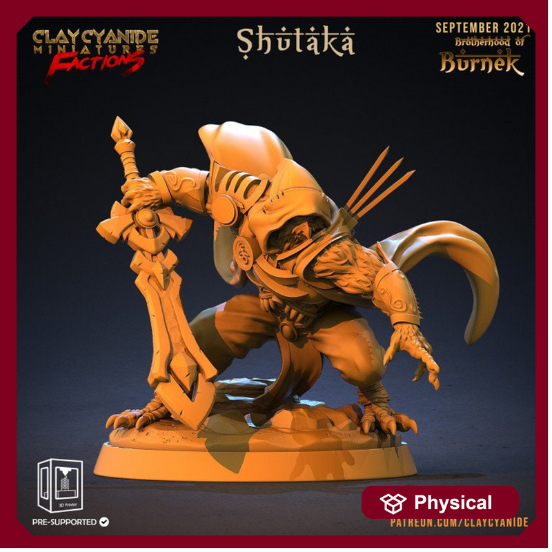 Owlfolk Fighter Ranger | 28mm, 32mm,54mm, 75mm, 100mm Scales | Resin | Dungeons and Dragons | Figure for painting |Pathfinder |Clay Cyanide - Only-Games