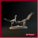 Anzu courting 1-35 scale dinosaur