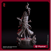 Human Sorlock, Warlock, Sorcerer Wizard | 28mm,32mm,54mm,75mm,100mm Scale |Player Character Mini| D&D 5e Pathfinder Figurine | Flesh of Gods - Only-Games