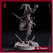 Deranged Jester Rogue Thief Assassin Bard | 5 Sizes /Scale Resin Miniature | Dungeons and Dragons - Only-Games
