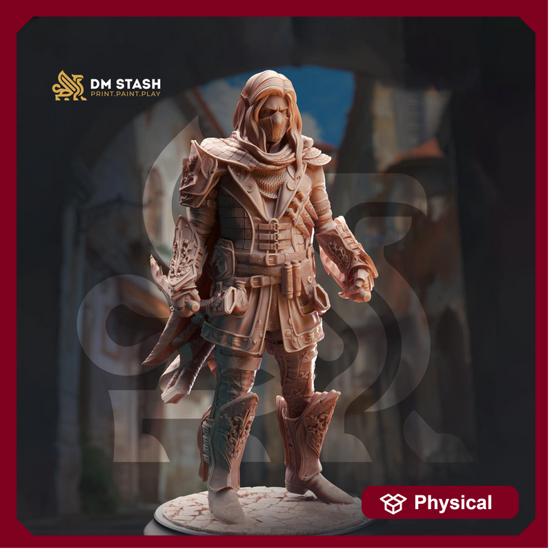 Male Elf / Half-Elf, Rogue, Fighter Swashbuckler PC NPC D&D | 28mm, 32mm,54mm,75mm,100mm Scales | Dungeons and Dragons Pathfinder | DM Stash - Only-Games