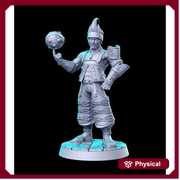 Rogue Fighter Wakka Classic JRPG | 28mm,32mm, 54mm,75mm Scale Miniature |  Unpainted resin Figurine D&D Tabletop Fantasy Miniature Gaming - Only-Games