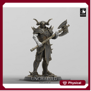 Oathbreaker Paladin, Fighter,Soldier Axe, DnD Unpainted Miniature| 28mm, 32mm,54mm,75mm,100mm Scales | Dungeons & Dragons - Only-Games