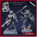 Korgor The Paladin - Idle and Action Pose