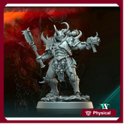 Sci-Fi Miniature Chaos Space Knight, Orbita Hellscape Legions Marauder | 28mm,32mm, 54mm, 75mm,100mm Scales | Resin Mini | Archvillain Games - Only-Games
