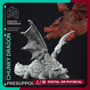Fat Dragon - Boss Monster -  PRESUPPORTED - Illustrated and Stats - 32mm scale