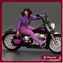 girl rides with purpose power and grace holding her helmet with steady pride