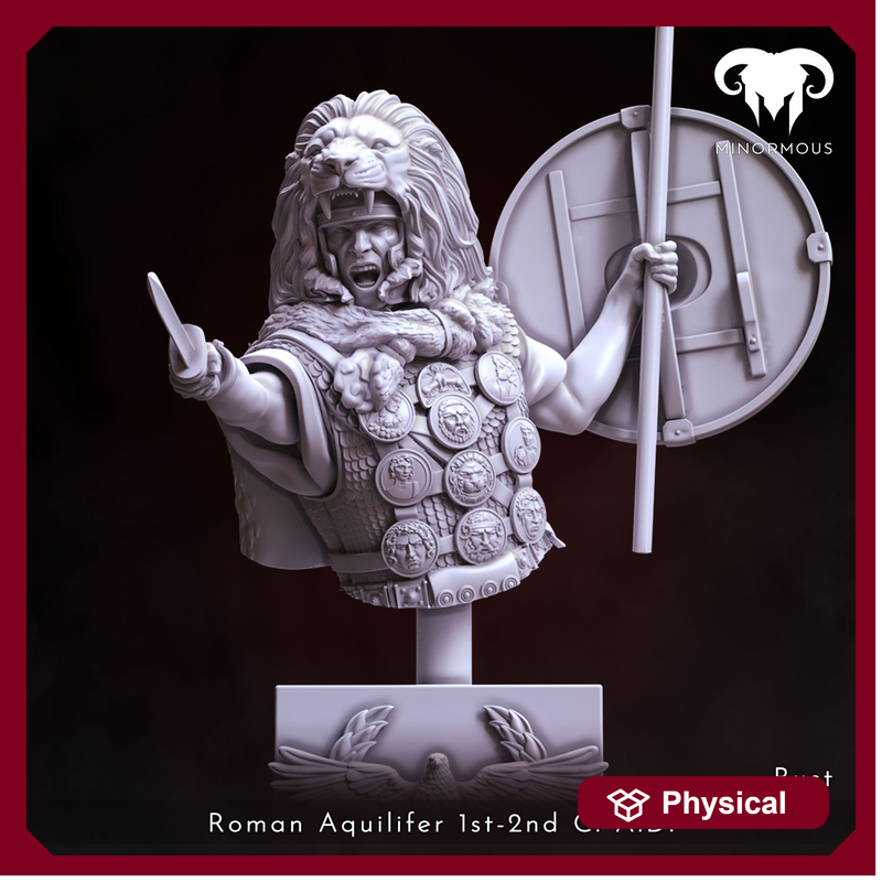 Bust - Roman Aquilifer 1st-2nd C. A.D. The Protector!