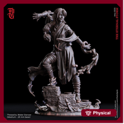 Female Elf Monk, Sorcerer, Psion PC NPC | 28mm, 32mm,54mm, 75mm, 100mm Scale Resin Mini | Dungeons and Dragons| Flesh of Gods - Only-Games