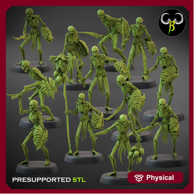 Flesh Skeleton with swords