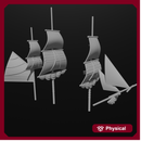 1/700 & 1/1200 1st rate Masts