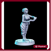 Pinup Sexy Female Peasant NPC | 28mm Scale | 32mm Scale Miniature | 75mm Scale | -Dungeons and Dragons - D&D 5e -  Pathfinder | RN Estudio - Only-Games