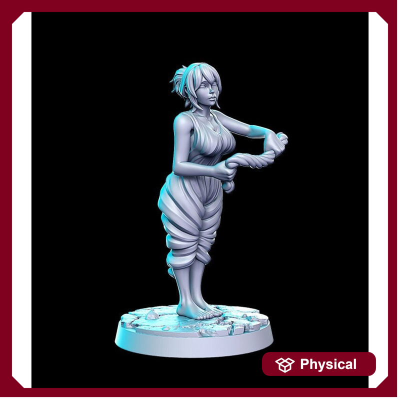 Pinup Sexy Female Peasant NPC | 28mm Scale | 32mm Scale Miniature | 75mm Scale | -Dungeons and Dragons - D&D 5e -  Pathfinder | RN Estudio - Only-Games