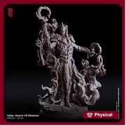 Wizard Illusionist, Warlock, Sorcerer PC NPC | 28mm, 32mm,54mm, 75mm, 100mm Scale Resin Miniature | Dungeons and Dragons | Flesh of Gods - Only-Games