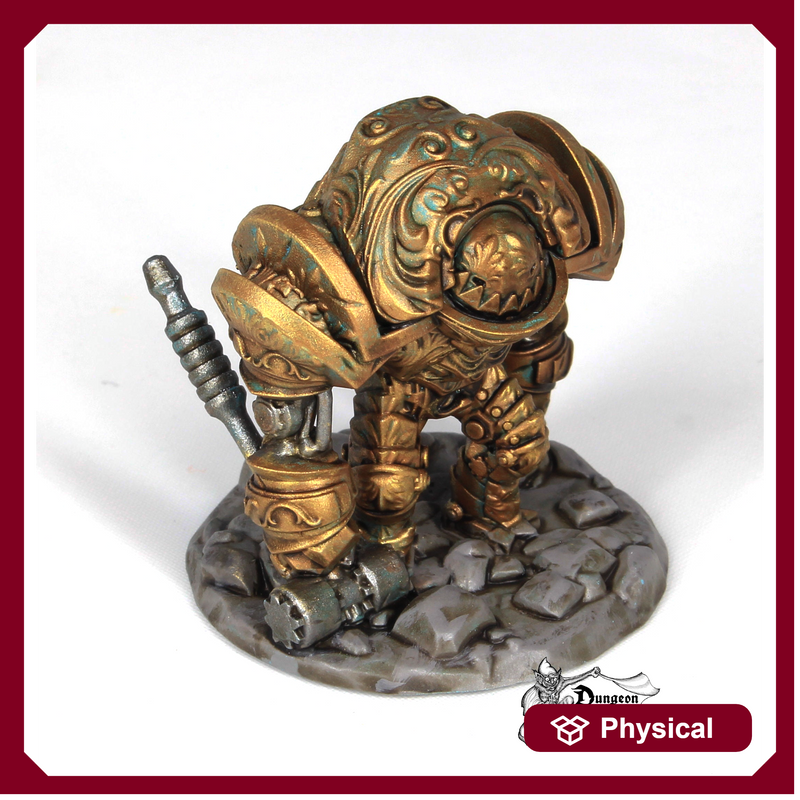 Clockwork Brute - Wargaming Miniatures Monster Rocket Pig Games D&D, DnD