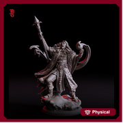 Vampire Knight Strahd in Armor | 28mm, 32mm,54mm, 75mm,100mm Scale | Undead Dungeons & Dragons 5e Miniatures | Pathfinder |Figurine DnD Mini - Only-Games