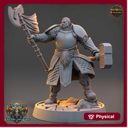 Oath of Devotion Paladin, Cleric PC Unpainted  | 28mm,32mm,54mm,75mm,100mm Scales | Dungeons and Dragons | Pathfinder | Daybreak Miniatures - Only-Games