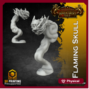 Flaming Skull (32mm scale)