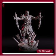 Orc Fighter Barbarian Dual Swords D&D 5e | Scales: 28mm, 32mm ,54mm, 75mm,100mm  Megaboss | Dungeons and Dragons | Pathfinder - Only-Games
