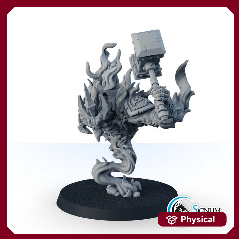 Firestorm Elemental with hammer - Only-Games