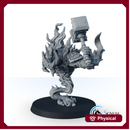 Firestorm Elemental with hammer