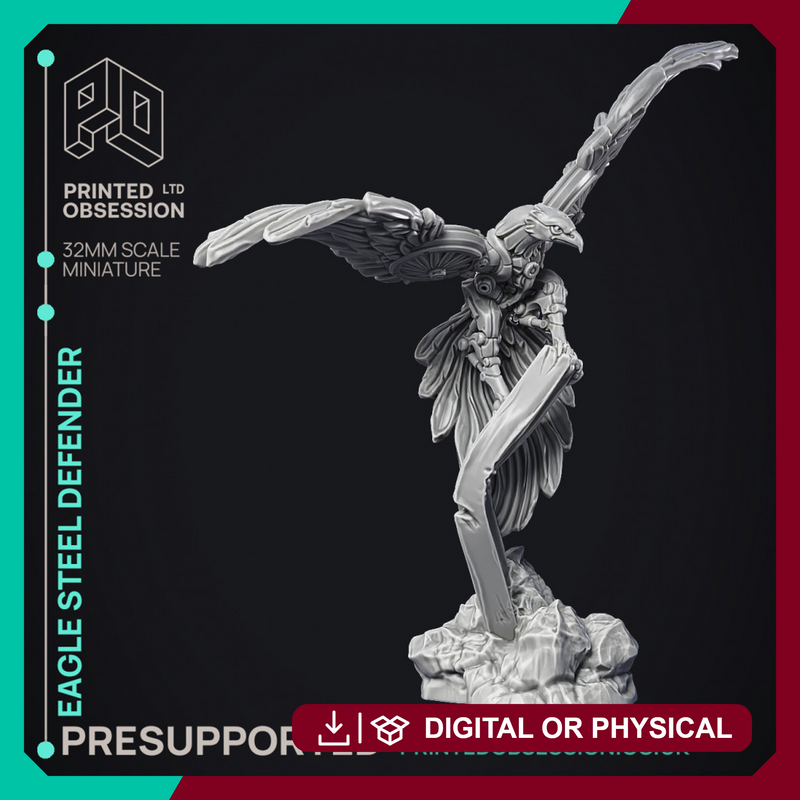 Eagle Steel Defender - Artificer Summon - PRESUPPORTED - 32mm Scale