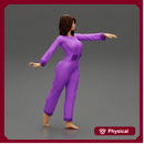 Beautiful Young Woman Wearing Onesie