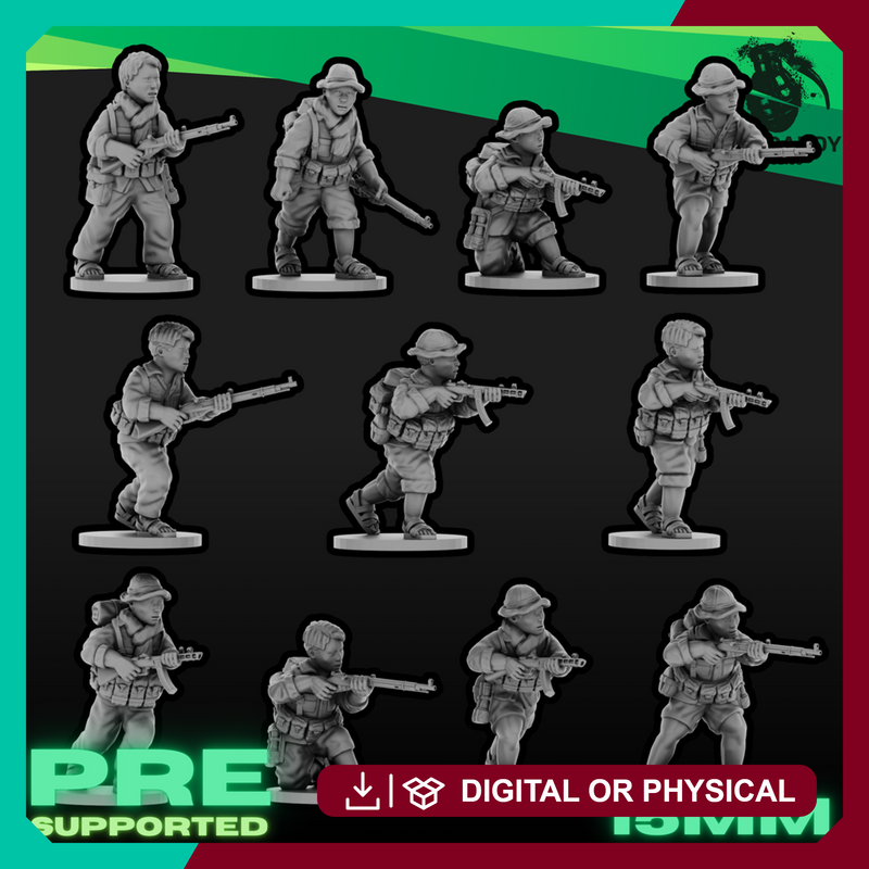 Vietnam Viet Cong Antique Weapons Set (15mm)