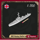 1/700 HMS Mackay flotilla leader