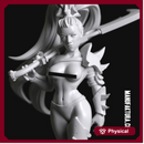 Dom Series 02b - Topless Sexy Shadow Elf Warrior Witch with Sword