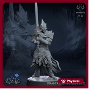Dark Elf Fighter Ranger PC / NPC Unpainted | 28mm,32mm,54mm,75mm,100mm Scale | Resin Dungeons and Dragons D&D 5e  | Pathfinder | - Only-Games