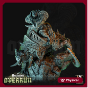 Wererat With Crossbow mounted on Dire Rat | Resin Miniature | Dungeons and Dragons | 28mm,32mm Scales | Pathfinder Ratfolk | D&D 5e | - Only-Games