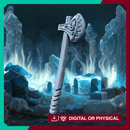Barbarian Battle Axe - Frost Giant Weapon Accessory STL, DnD & Wargaming Miniature