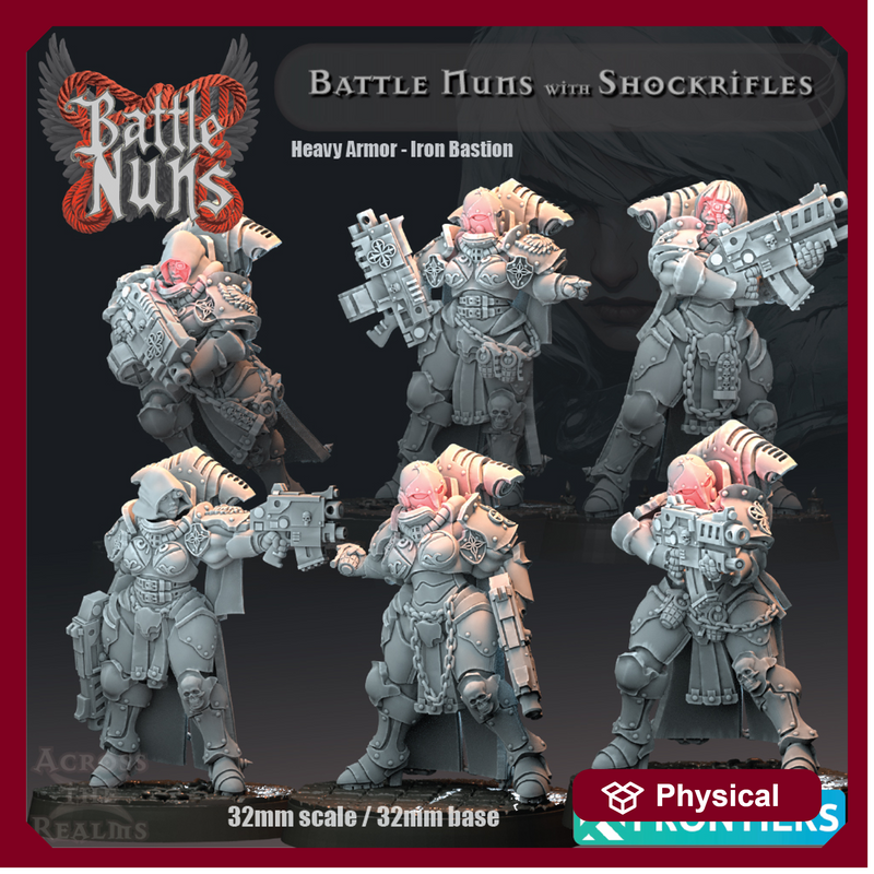 Battle Nuns with Shockrifles- Heavy Armor