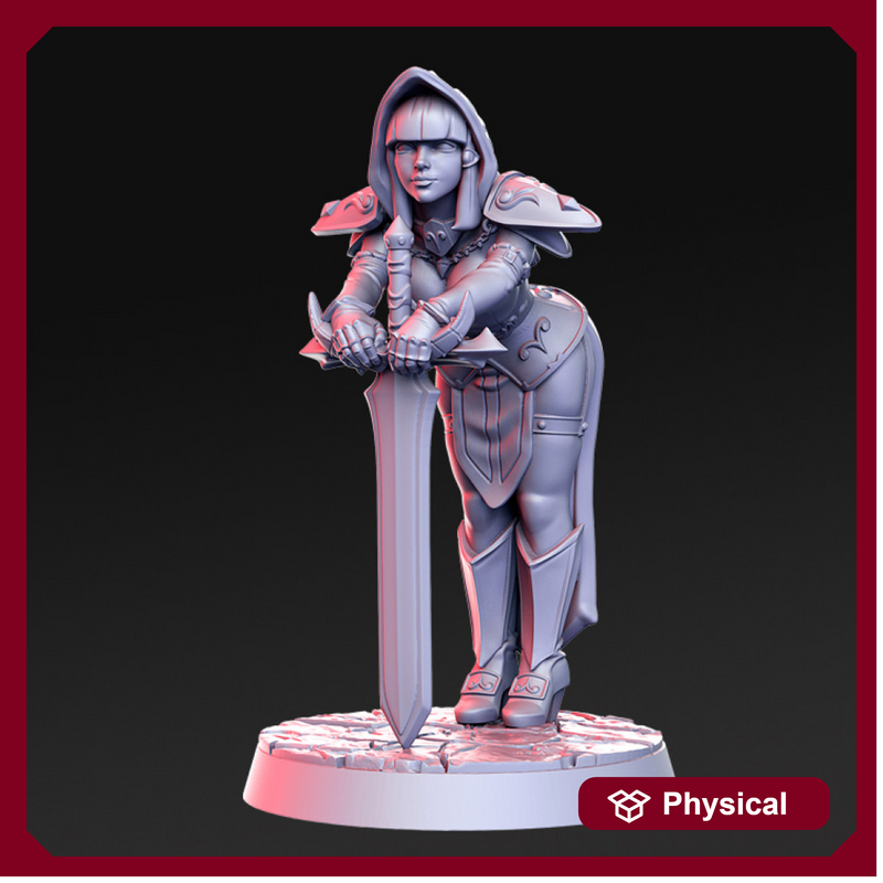 Silencia - Female Paladin - 32mm - DnD