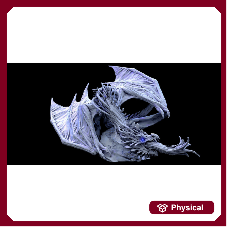 Elder Brain Dragon | Young, Mature & Ancient Sizes 225mm High - 330mm Long | Dungeons and Dragons 5e | Dragon Mindflayer Monster Figure - Only-Games