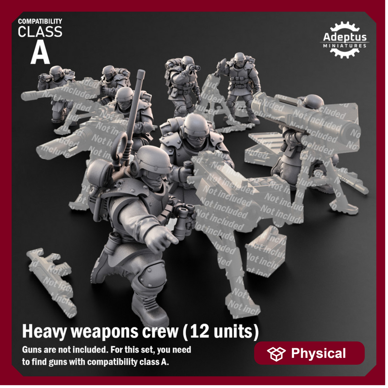 Heavy Weapons Team. Ultima Troops. Imperial Guard. Compatibility class A.