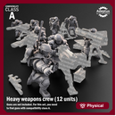 Heavy Weapons Team. Ultima Troops. Imperial Guard. Compatibility class A.