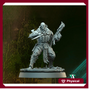 Grimdark Sci-Fi Soldier Hell Platoon Miniature, OPR Proxy, 3D Printed Tabletop Wargaming Mini - Only-Games