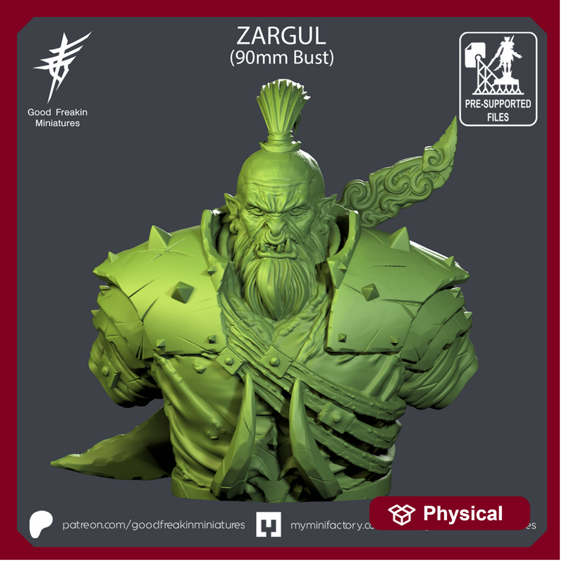 ORC - ZARGUL - 90mm Bust