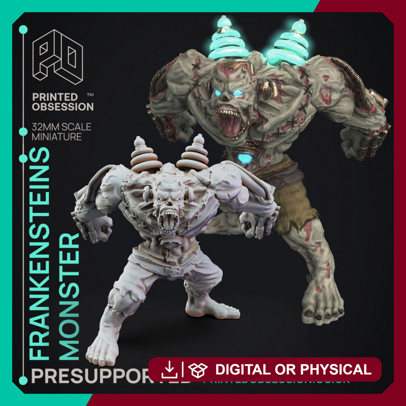 Frankensteins Monster - Halloween - PRESUPPORTED - 32mm scale - Only-Games