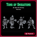 Tons of Skeletons: Equipped Skeletons with Axe