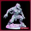 Female Werebeast - 32mm - DnD
