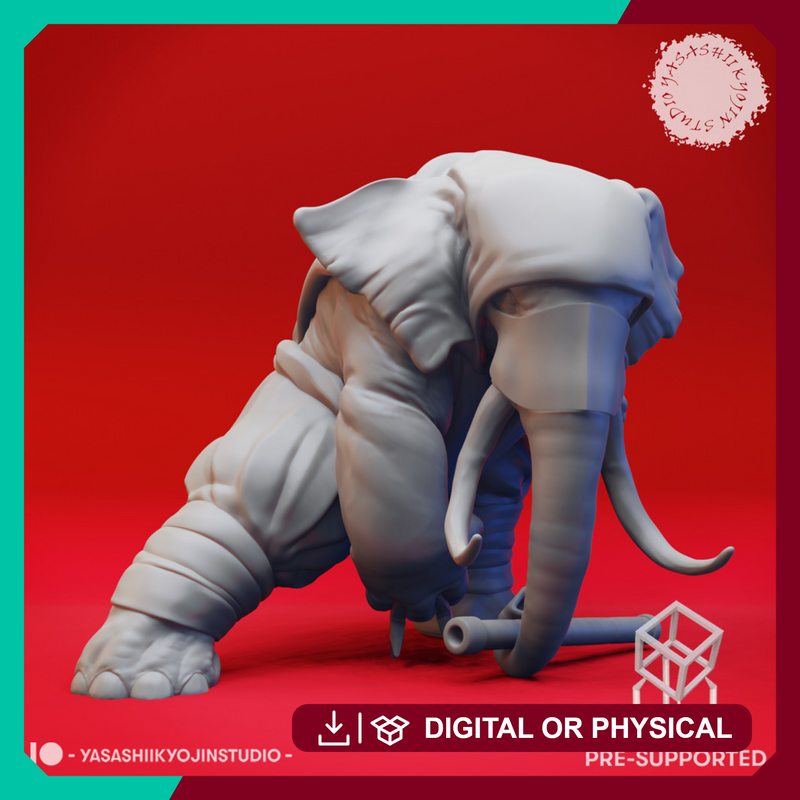 Loxodon Ninja - Tabletop Miniature (Pre-Supported)