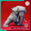 Loxodon Ninja - Tabletop Miniature (Pre-Supported)