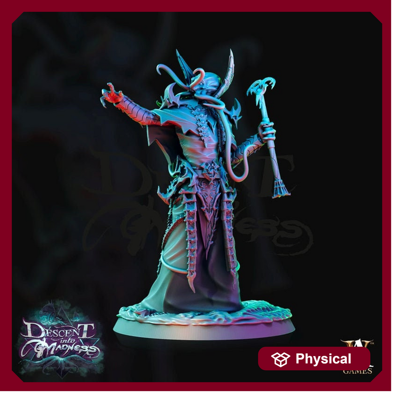 Mind Flayer, Illithid  Unpainted Miniature | 75mm Scales | Dungeons and Dragons | Pathfinder | DnD 5e | Mindflayers | Mindflayer - Only-Games