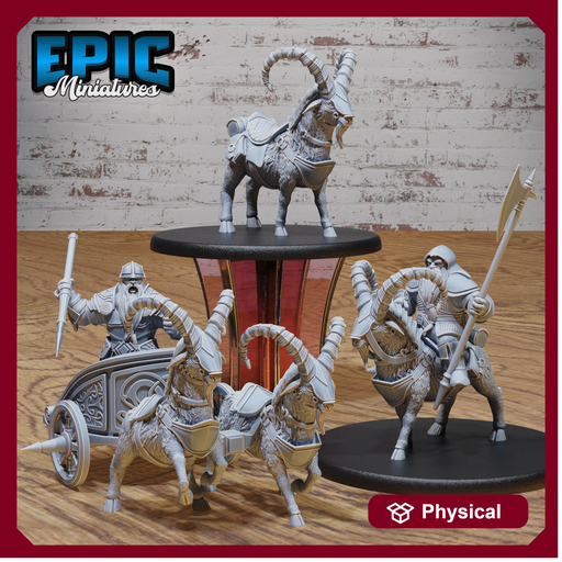 Dwarf Army Goat Rider Set - Only-Games