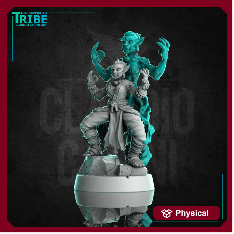 (0313) Female  half troll shaolin monk martial fighter with a magical spirit or power evocation