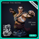 Dewan The Monk - Warrior Bust - STL only