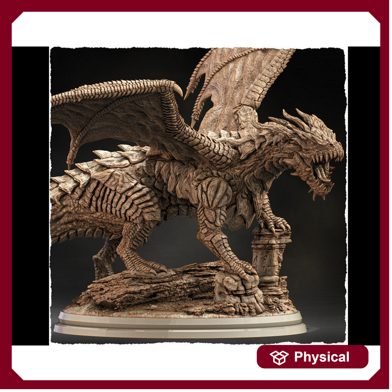 Chromatic Red Dragon (4 sizes) D&D  Miniature |  250mm Long,  225mm Wing Span | Resin Dragon Statue | Figurine | Dungeons and Dragons 5e - Only-Games